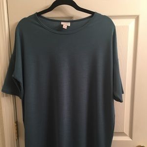 Dark teal shiny S Irma lularoe